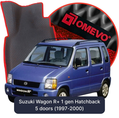OMEVO EVA car mats for Suzuki Wagon R+ 1 gen Hatchback 5 doors (1997-2000)