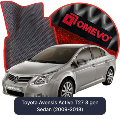 OMEVO EVA car mats for Toyota Avensis Active T27 3 gen Sedan (2009-2018)