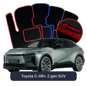 OMEVO Velour Car Mats for Toyota C-HR+ 2 gen SUV (2023-2026)