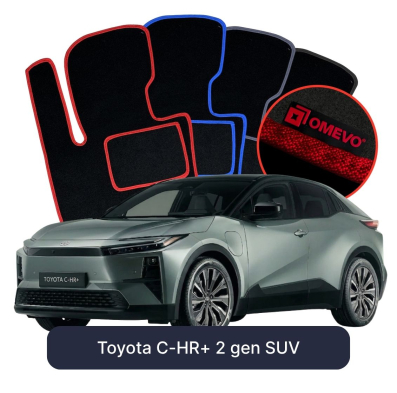 Velour car mats OMEVO for Toyota C-HR+ 2 gen SUV (2023-2026)