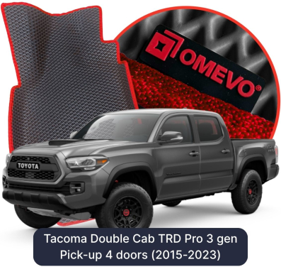 OMEVO EVA car mats for Tacoma Double Cab TRD Pro 3 gen Pick-up 4 doors (2015-2023)