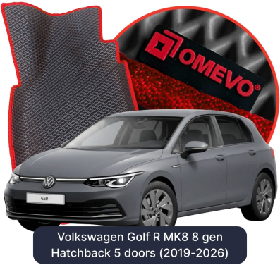OMEVO EVA car mats for Volkswagen Golf R MK8 8 gen Hatchback 5 doors (2019-2026)