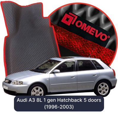 OMEVO EVA car mats for Audi A3 8L 1 gen Hatchback 5 doors (1996-2003)