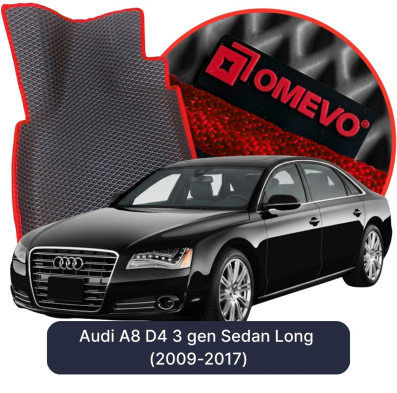 OMEVO EVA car mats for Audi A8 D4 3 gen Sedan Long (2009-2017)