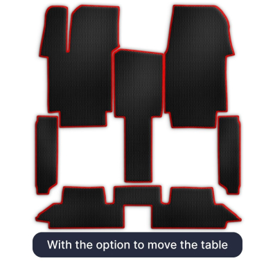 OMEVO EVA car mats for Volkswagen Multivan T7 7 gen Minibus Short (2021-2025)