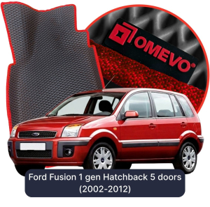 OMEVO 5D Pro EVA Mats for Ford Fusion 1 gen Hatchback 5 doors (2002-2012)