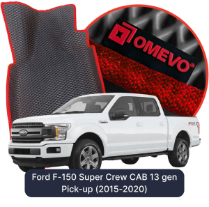 OMEVO 5D Pro EVA Mats for Ford F-150 Super Crew CAB 13 gen Pick-up (2015-2020)