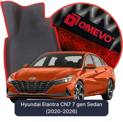 OMEVO EVA car mats for Hyundai Elantra CN7 7 gen Sedan (2020-2025)