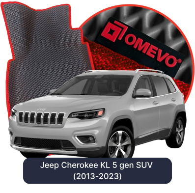 OMEVO EVA car mats for Jeep Cherokee KL 5 gen SUV (2013-2023)