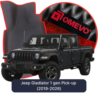OMEVO EVA car mats for Jeep Gladiator 1 gen Pick-up (2019-2025)