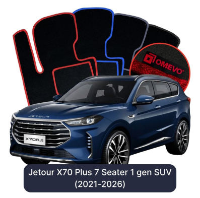 Velour car mats OMEVO for Jetour X70 Plus 7 Seater 1 gen SUV (2021-2026)
