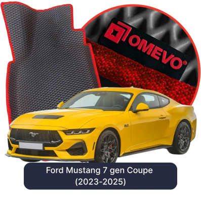 OMEVO EVA car mats for Ford Mustang 7 gen Coupe (2023-2025)