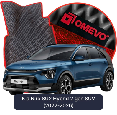 OMEVO EVA car mats for Kia Niro SG2 Hybrid 2 gen SUV (2022-2025)