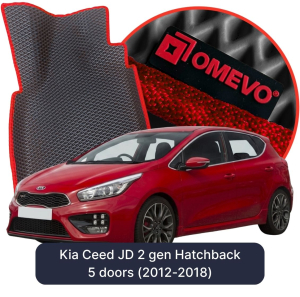 OMEVO 5D Pro EVA Mats for Kia Ceed JD 2 gen Hatchback 5 doors (2012-2018)