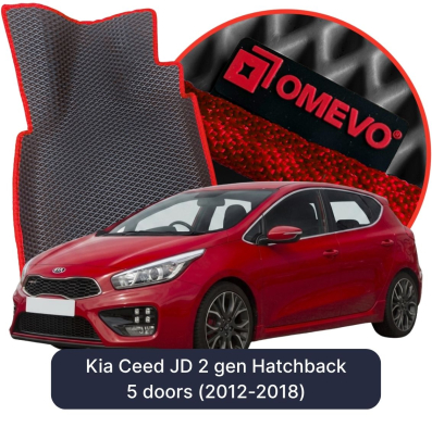 OMEVO EVA car mats for Kia Ceed JD 2 gen Hatchback 5 doors (2012-2018)