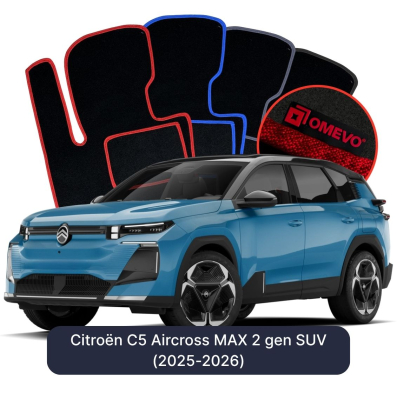 Velour car mats OMEVO for Citroën C5 Aircross MAX 2 gen SUV (2025-2026)