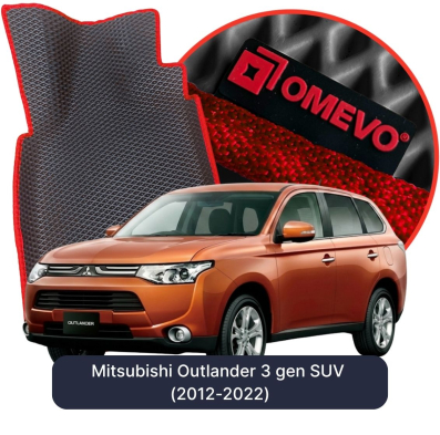 OMEVO EVA car mats for Mitsubishi Outlander 3 gen SUV (2012-2022)