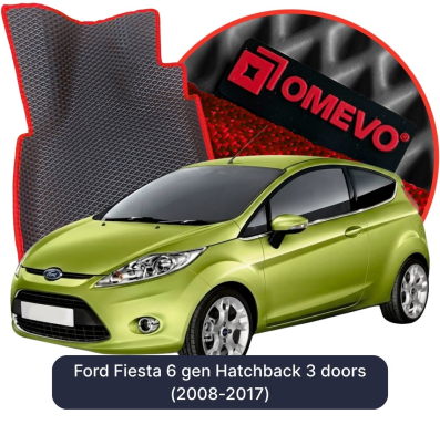 OMEVO EVA car mats for Ford Fiesta 6 gen Hatchback 3 doors (2008-2017)