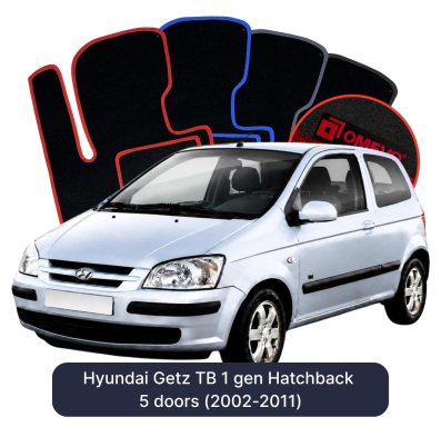 Velour car mats OMEVO for Hyundai Getz TB 1 gen Hatchback 5 doors (2002-2011)