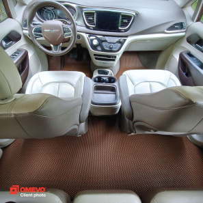 OMEVO EVA car mats for Chrysler Pacifica Touring L 8 Seater 3 gen Minivan (2017-2025)