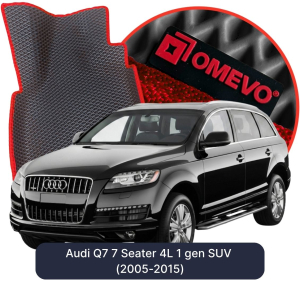 OMEVO 5D Pro EVA Mats for Audi Q7 7-seater 4L 1 gen SUV (2005-2015)