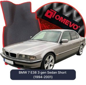 OMEVO 5D Pro EVA Mats for BMW 7 E38 3 gen Sedan Short (1994-2001)