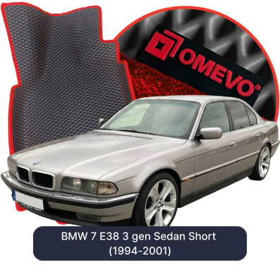 OMEVO EVA car mats for BMW 7 E38 3 gen Sedan Short (1994-2001)