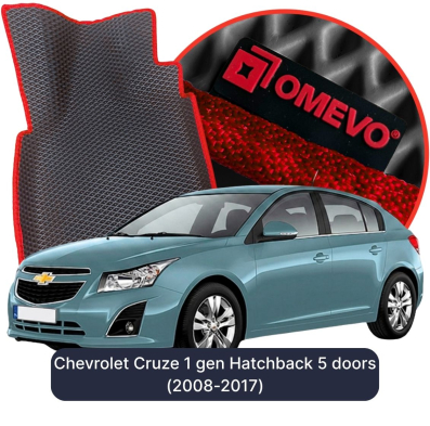 OMEVO EVA car mats for Chevrolet Cruze 1 gen Hatchback 5 doors (2008-2017)