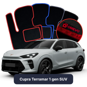Velour car mats OMEVO for Cupra Terramar 1 gen SUV (2024-2025)