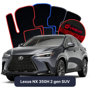 OMEVO Velour Car Mats for Lexus NX 350H 2 gen SUV (2021-2024)