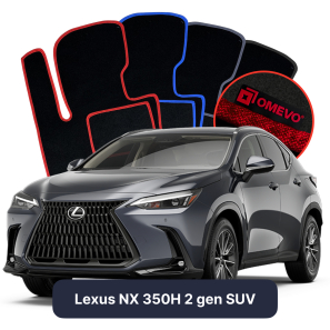 Velour car mats OMEVO for Lexus NX 350H 2 gen SUV (2021-2024)