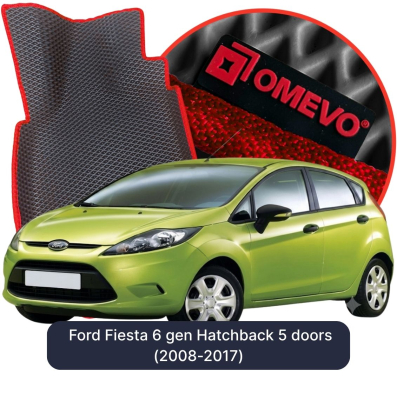 OMEVO EVA car mats for Ford Fiesta 6 gen Hatchback 5 doors (2008-2017)