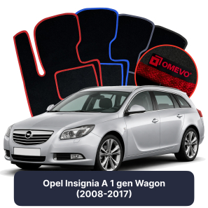 Velour car mats OMEVO for Opel Insignia A 1 gen Station Wagon (2008-2017)