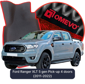 OMEVO 5D Pro EVA Mats for Ford Ranger XLT 5 gen Pick-up 4 doors (2011-2022)