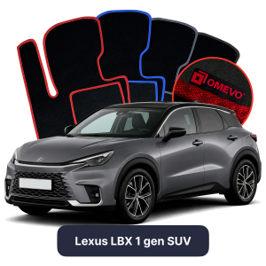 OMEVO Velour Car Mats for Lexus LBX 1 gen SUV (2023-2025)