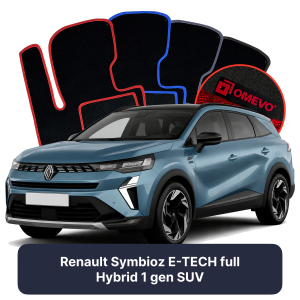 OMEVO Velour Car Mats for Renault Symbioz E-TECH full Hybrid 1 gen SUV (2024-2025)