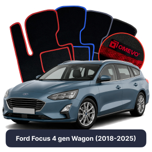 Velour car mats OMEVO for Ford Focus 4 gen Station Wagon (2018-2025)