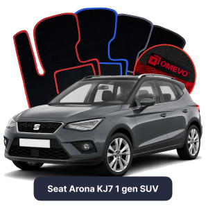 Velour car mats OMEVO for Seat Arona KJ7 1 gen SUV (2017-2025)