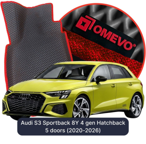 OMEVO 5D Pro EVA Mats for Audi S3 Sportback 8Y 4 gen Hatchback 5 doors (2020-2026)