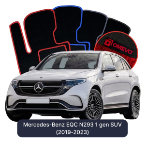 OMEVO Velour Car Mats for Mercedes-Benz EQC N293 1 gen SUV (2019-2023)