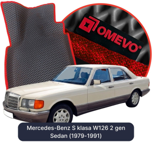 OMEVO 5D Pro EVA Mats for Mercedes-Benz S class W126 2 gen Sedan (1979-1991)