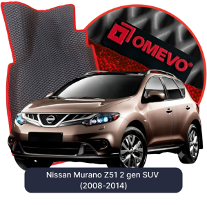 OMEVO 5D Pro EVA Mats for Nissan Murano Z51 2 gen SUV (2008-2014)