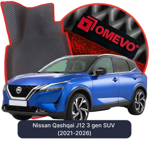 OMEVO 5D Pro EVA Mats for Nissan Qashqai J12 3 gen SUV (2021-2025)