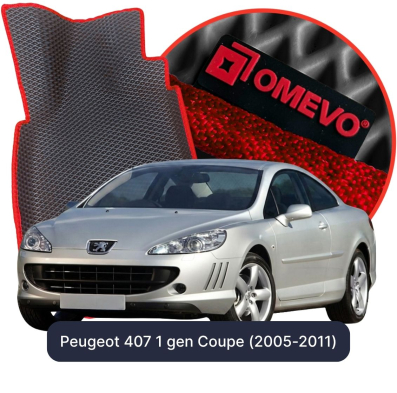 OMEVO EVA car mats for Peugeot 407 1 gen Coupe (2005-2011)