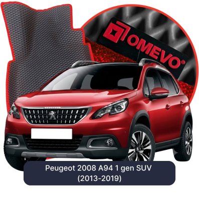 OMEVO EVA car mats for Peugeot 2008 A94 1 gen SUV (2013-2019)
