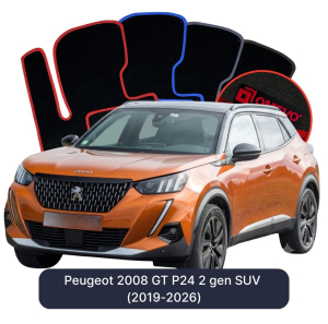 OMEVO Velour Car Mats for Peugeot 2008 GT P24 2 gen SUV (2019-2026)