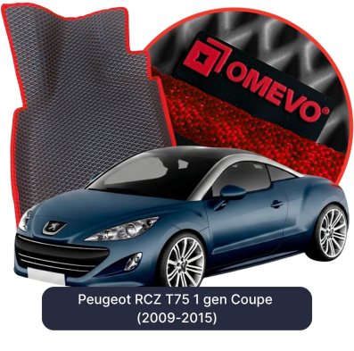OMEVO EVA car mats for Peugeot RCZ T75 1 gen Coupe (2009-2015)