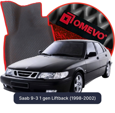 OMEVO EVA car mats for Saab 9-3 1 gen Liftback (1998-2002)