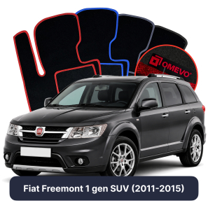 Velour car mats OMEVO for Fiat Freemont 1 gen SUV (2011-2015)