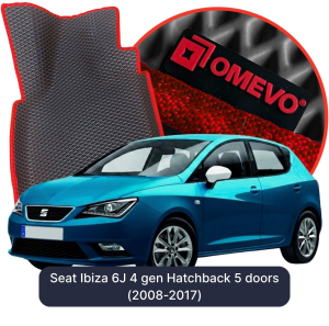 OMEVO 5D Pro EVA Mats for Seat Ibiza 6J 4 gen Hatchback 5 doors (2008-2017)
